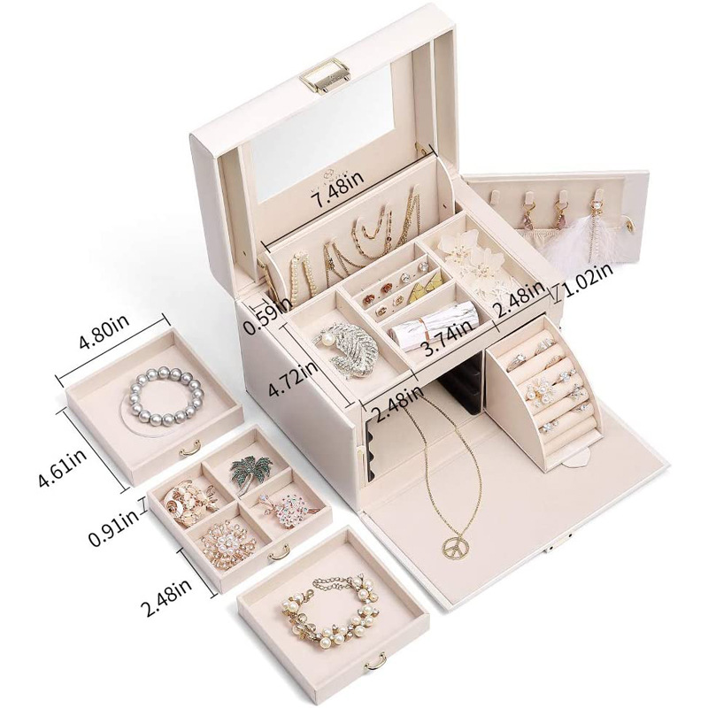 pottery barn tiffany blue leather jewelry box