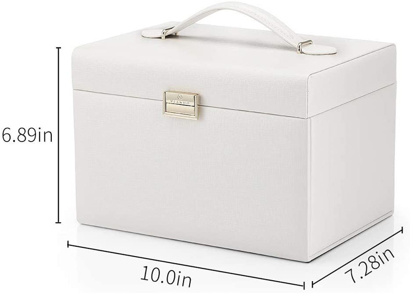 Wholesale Custom Pottery Barn Tiffany Design Leather Jewelry Box Large-1