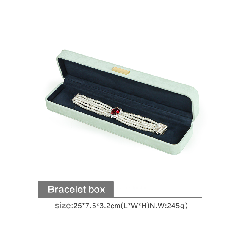 mint green necklace box