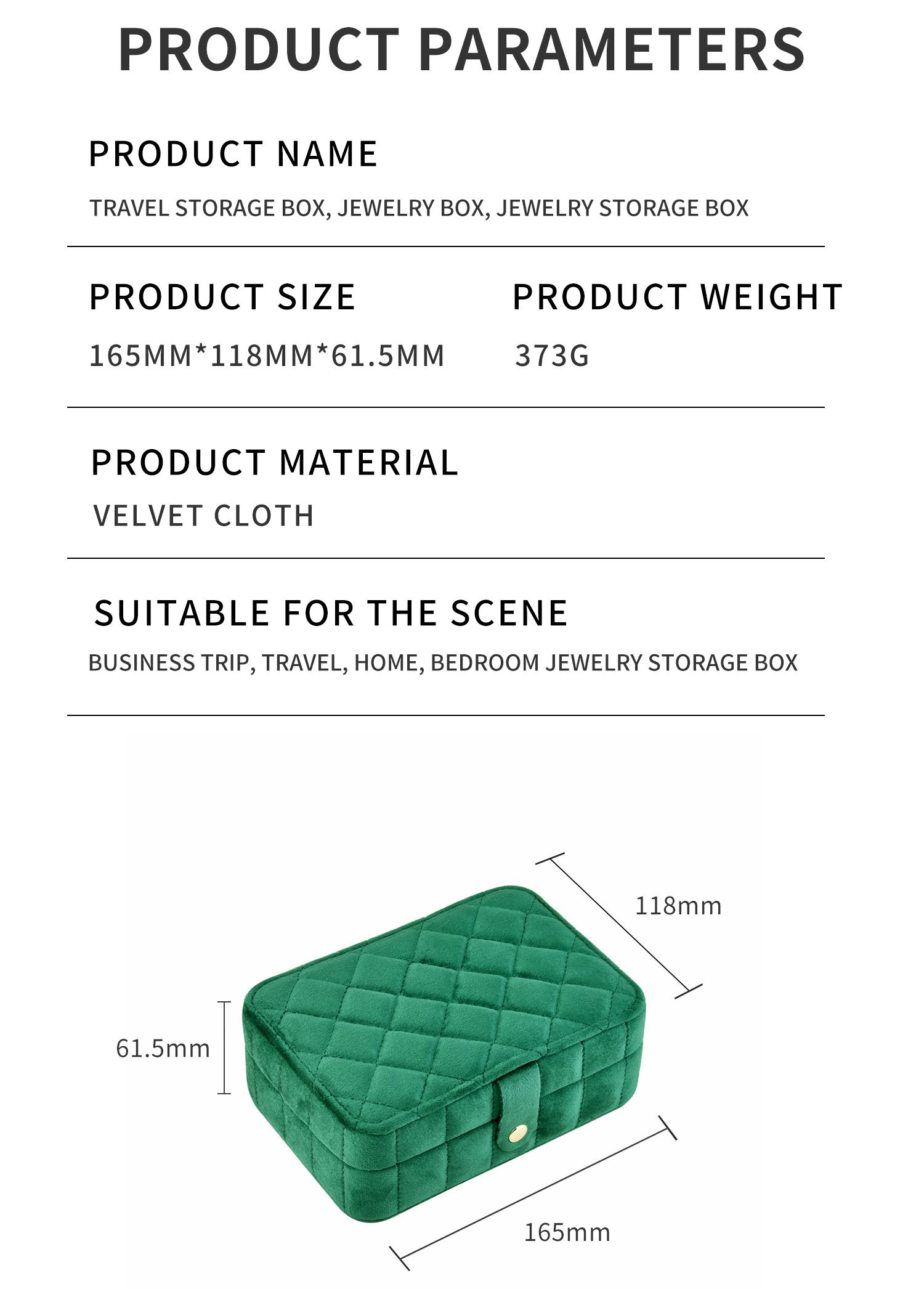Wholesale Travel Jewelry Case Factory | Green Jewel Case Design 12
