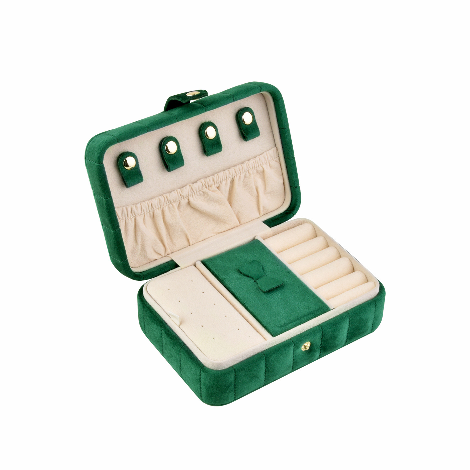 Green Travel Jewelry Box