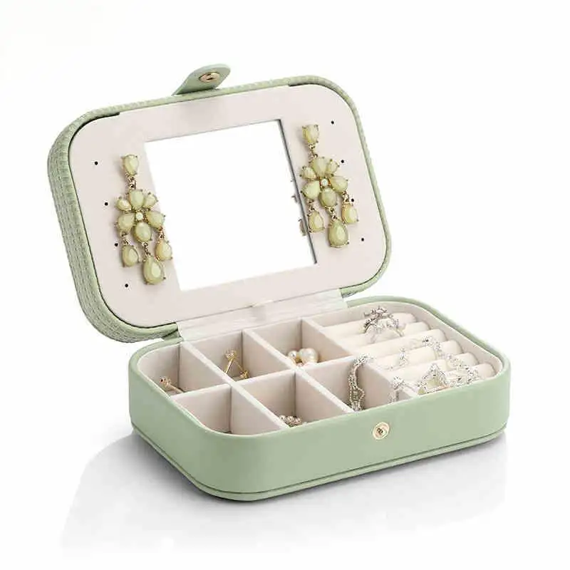 Wholesale Weaving Pattern Multiple Slot Ring Organizer Jewelry Case 1