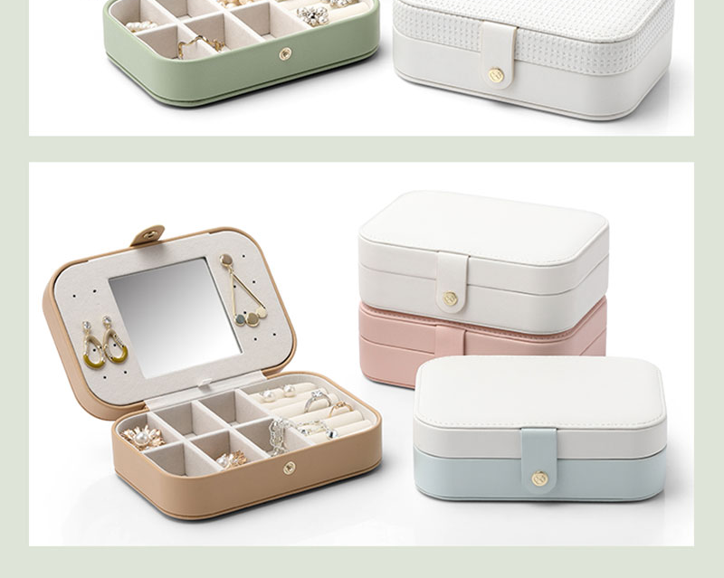 Weaving Pattern Portable Travel Jewelry Case Details-4