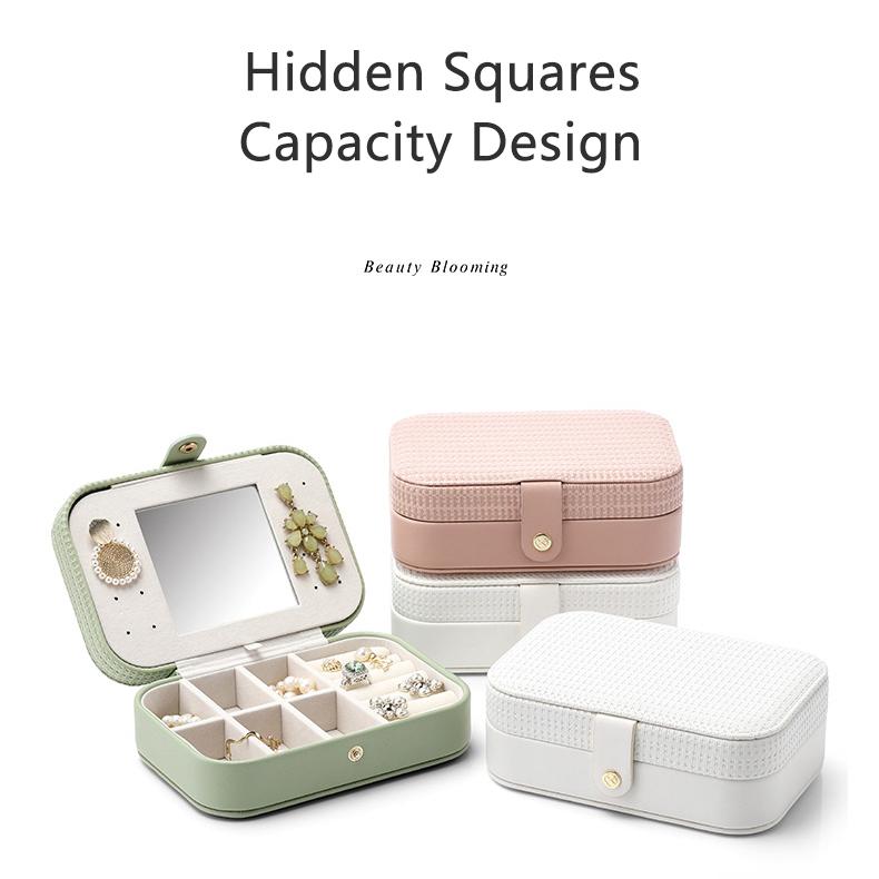 Weaving Pattern Portable Travel Jewelry Case