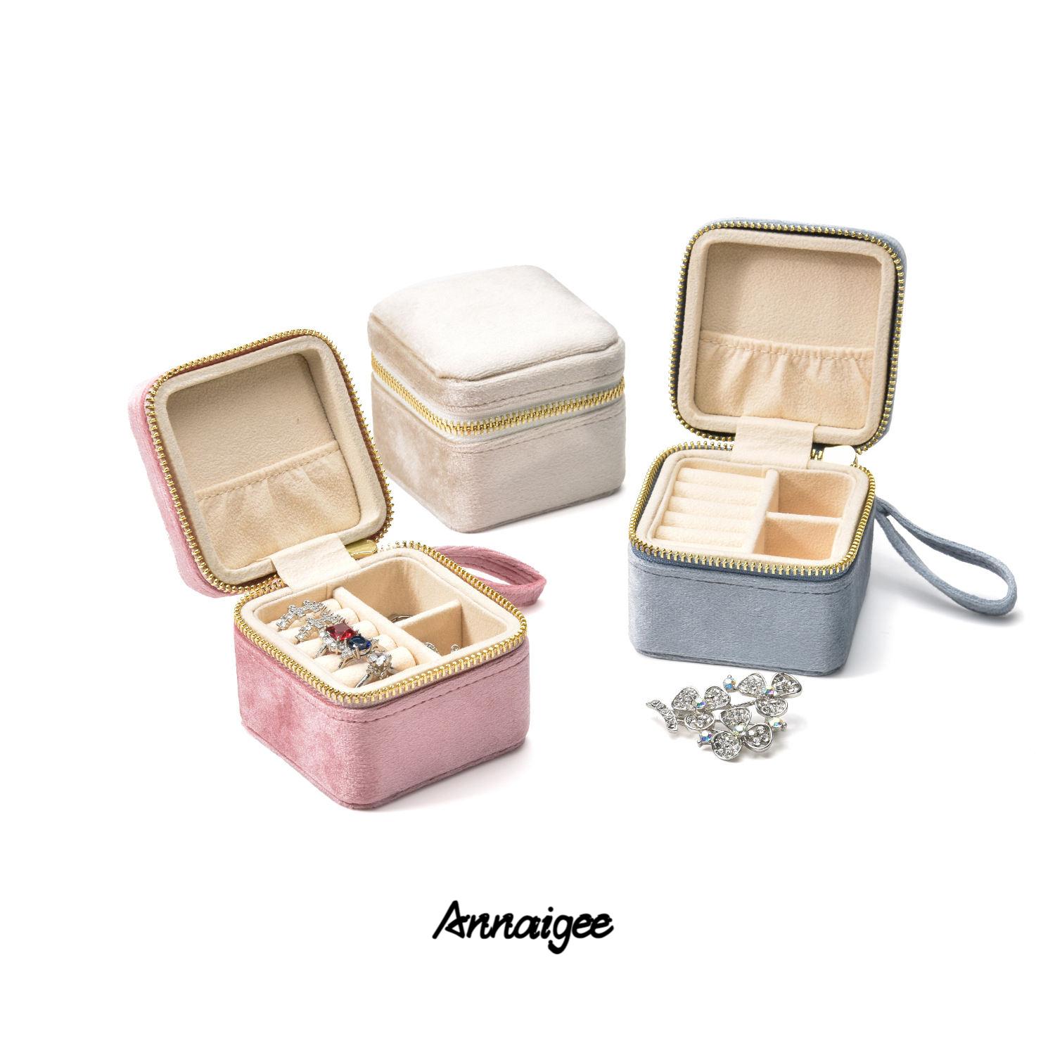 Velvet Jewelry Travel Case Travel Jewelry Case Personalized