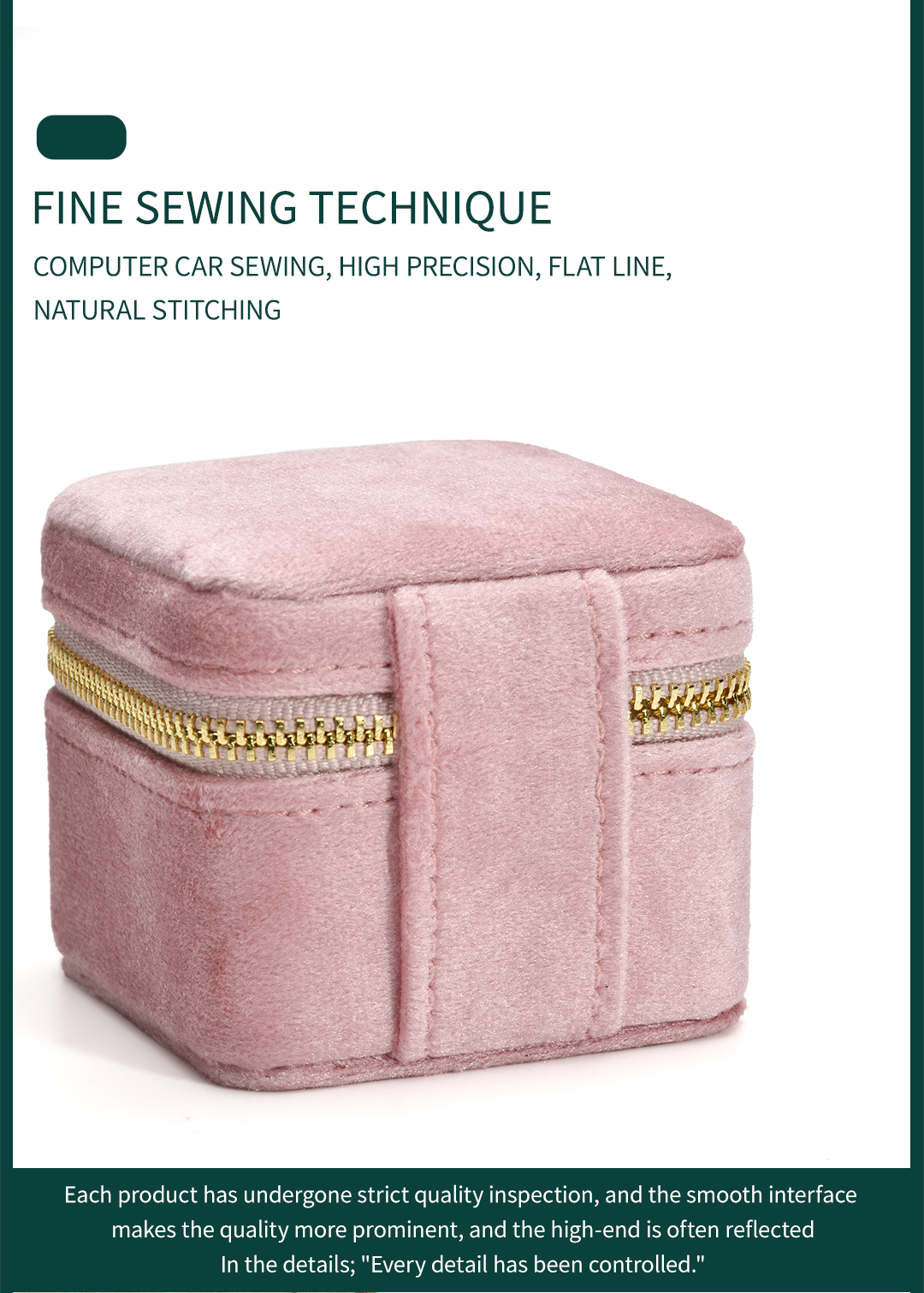 velvet travel jewelry case