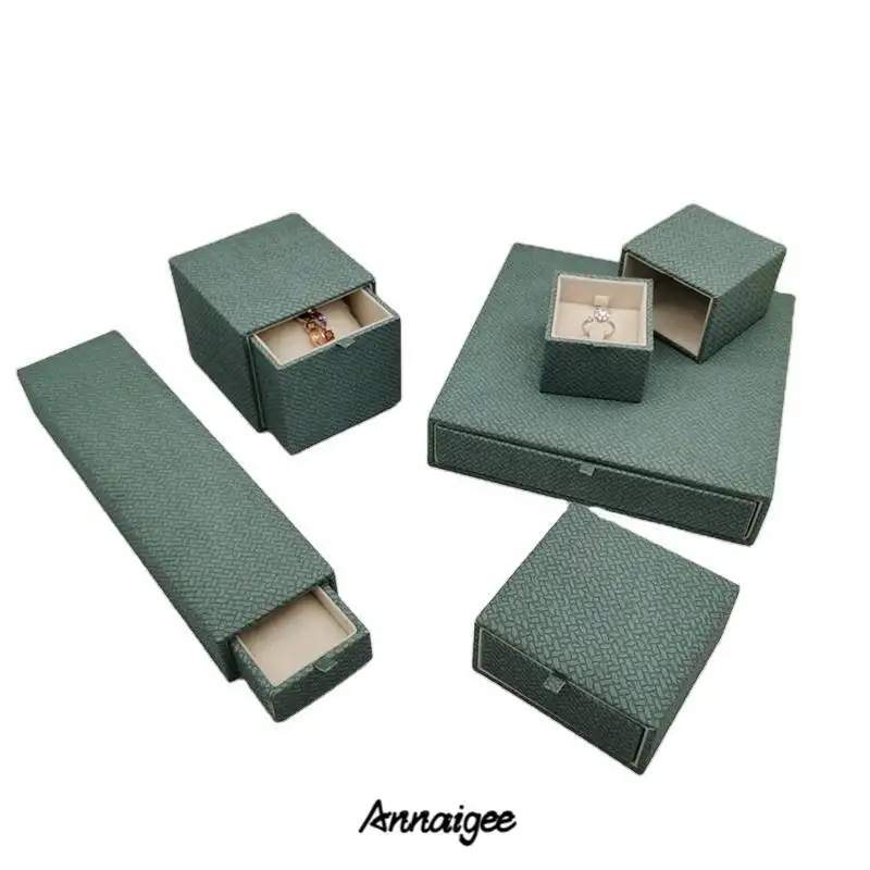 Custom Leather Drawer Ring Bracelet Pendant Jewelry Box Manufacturers - Annaigee 1