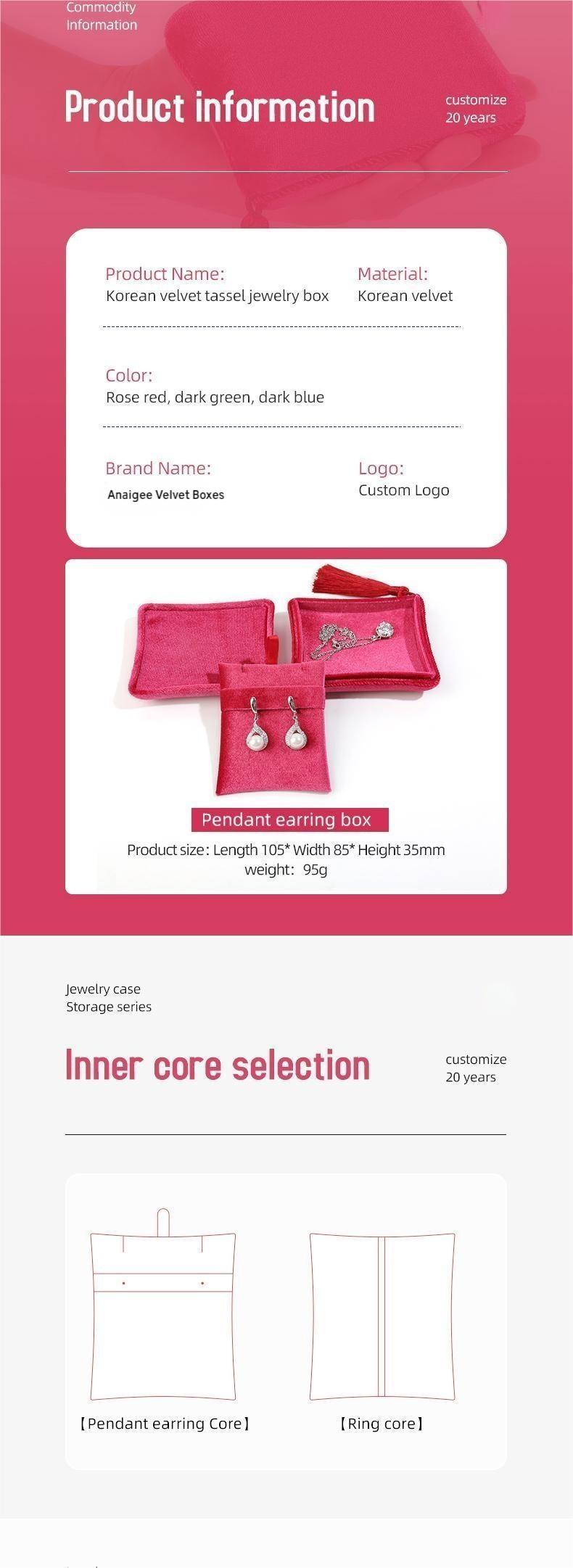 velvet jewelry box inserts