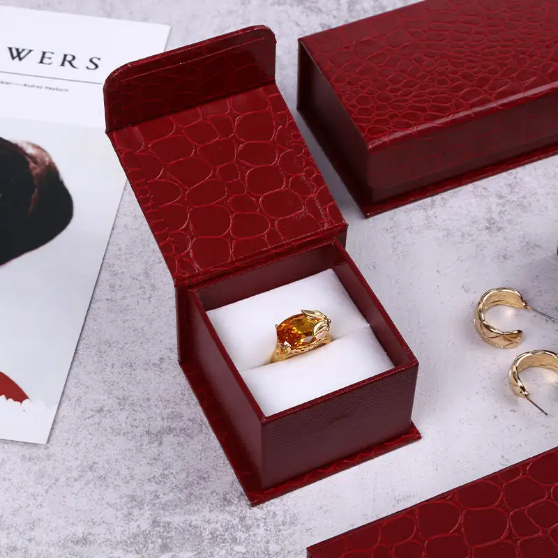 Custom jewelry gift boxes with cotton Company Manufacturer | Annaigee 2