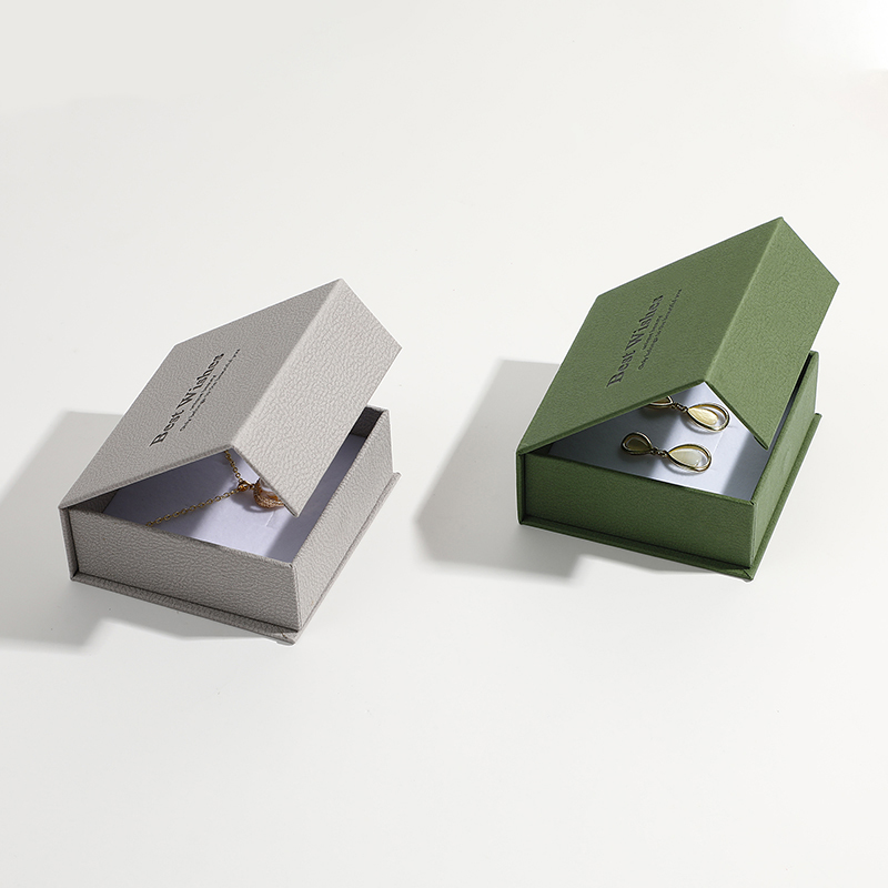 grey magnetic paper jewelry boxes
