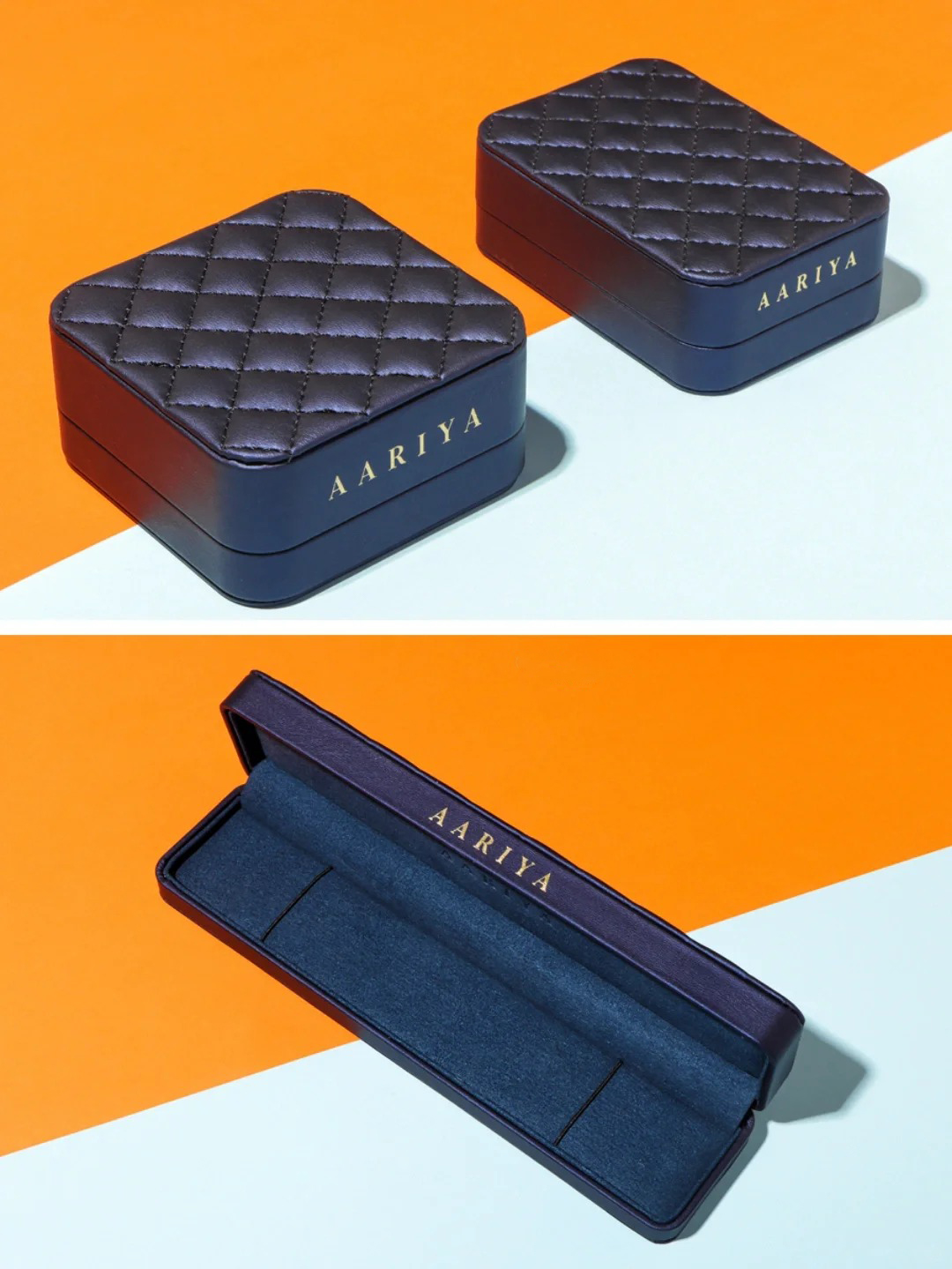 Wholesale Custom Logo Leather Jewelry Box Luxury Packaging