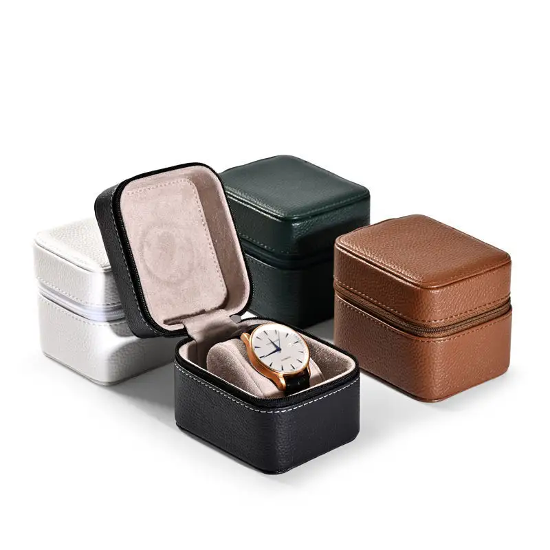 New Arrival Portable Leather Single Jewelry Watch Gift Box - Annaigee 1
