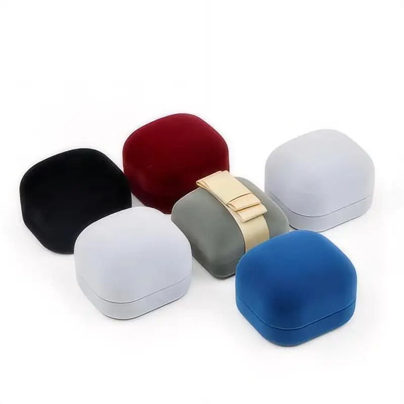 Velvet Jewelry Box Personalized Ring Box Custom Earring Box - Annaigee 1