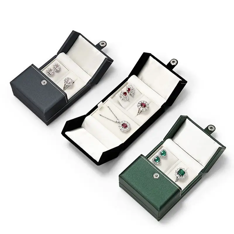 Snap Boxes Double Door Jewelry Box Custom For Jewelry - Annaigee 1
