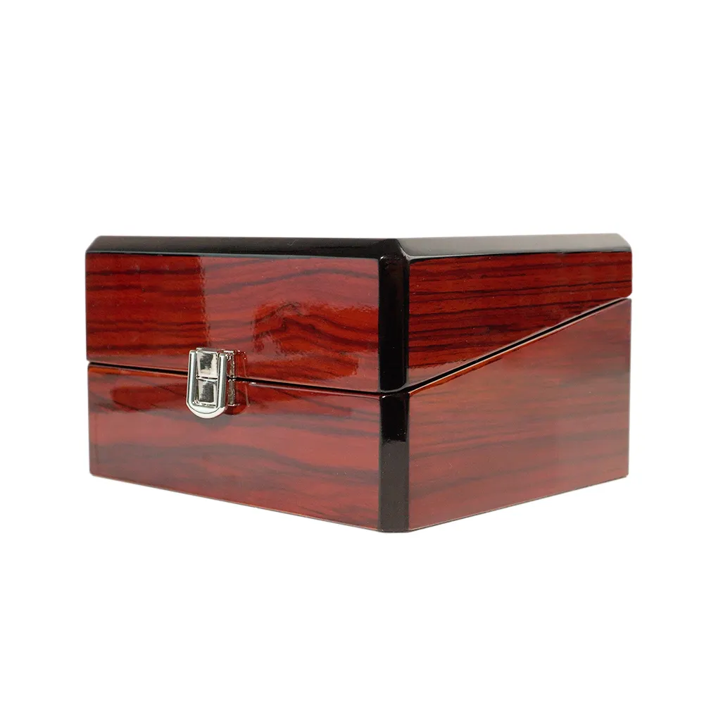 Single Watch Display Case Custom Wooden Watch Box - Annaigee Jewelry Packing 1