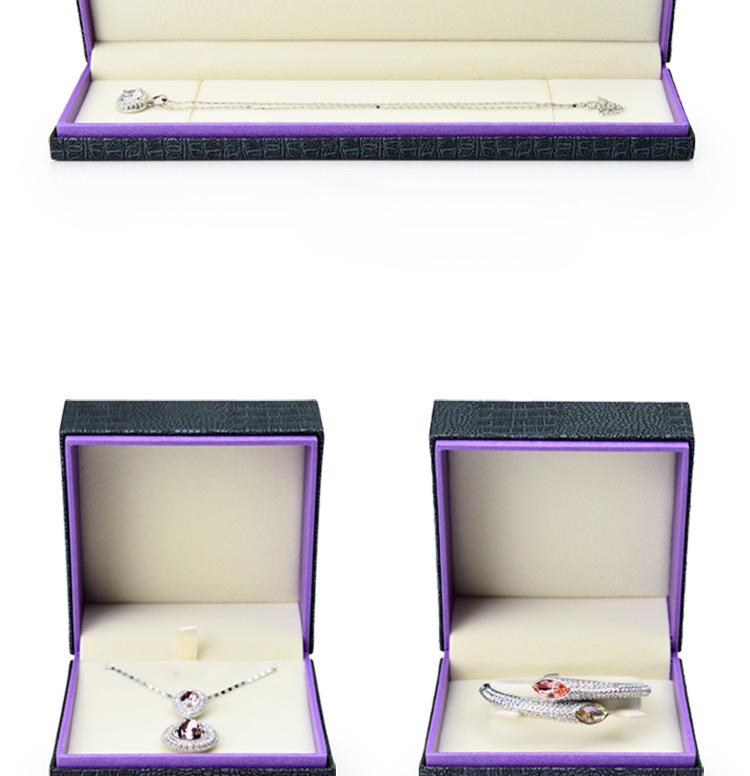 Caja de joyería para hombre, detalles de cuero - 3