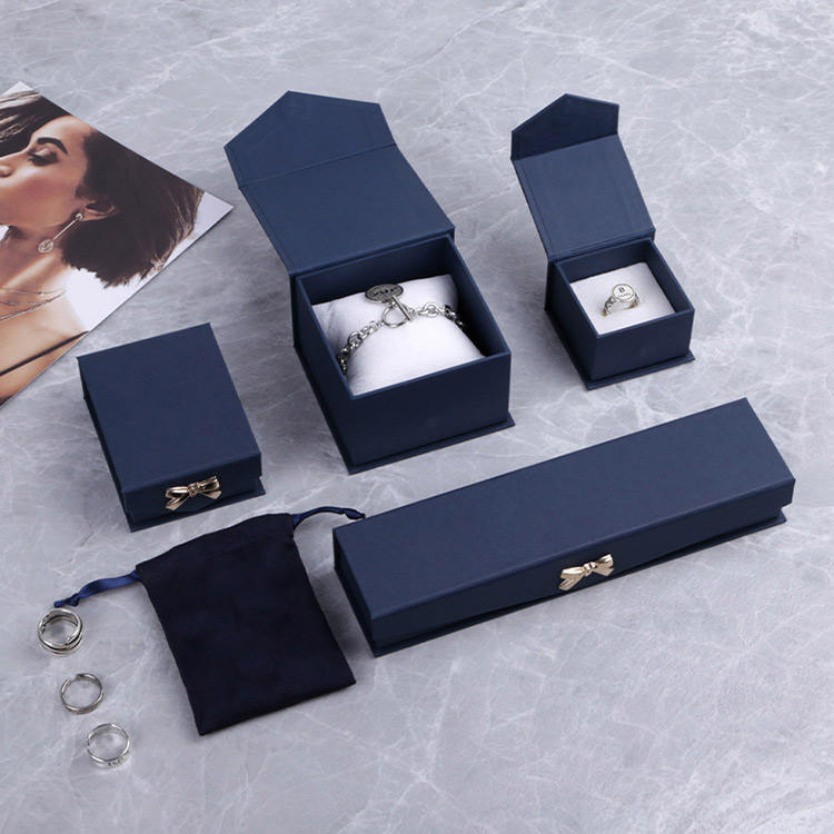 Boîtes à bijoux magnétiques en papier de haute qualité en gros - Annaigee Packing 8