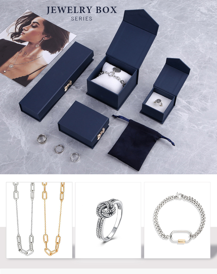 Emballage cadeau en papier magnétique de haute qualité pour bijoux, en forme de livre