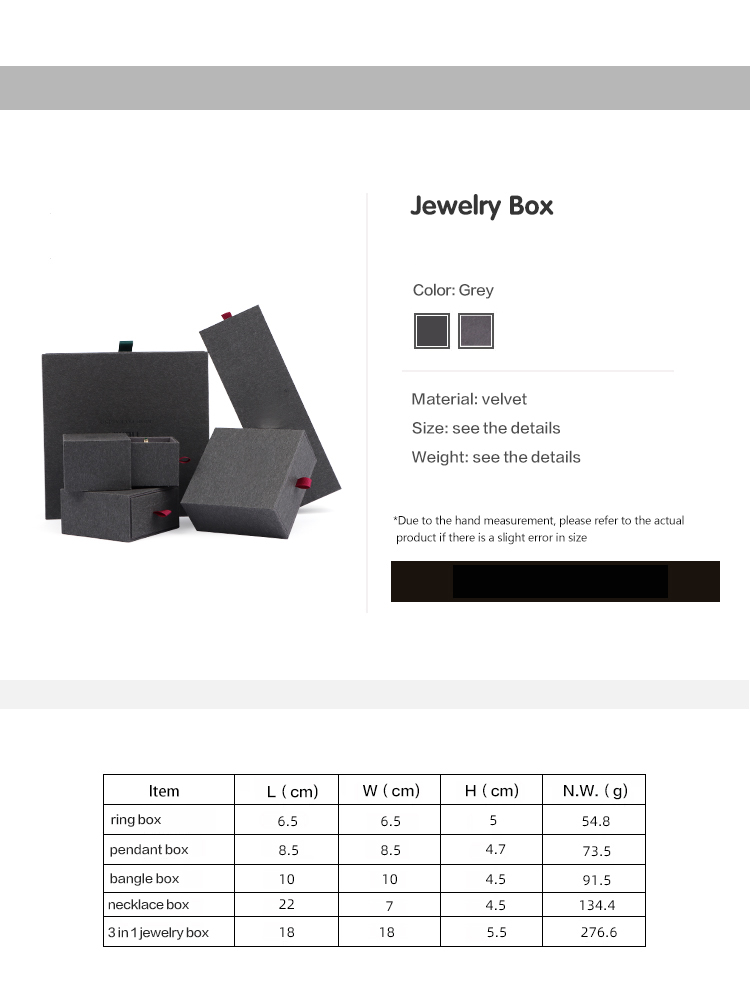 Caja de cartón para joyería al por mayor - Embalaje de joyería Annaigee 10