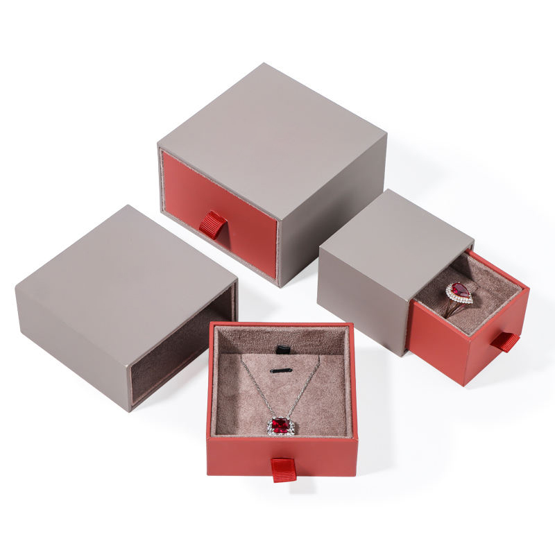 cost-effective high-end special paper drawer jewelry packaging box with low MOQ