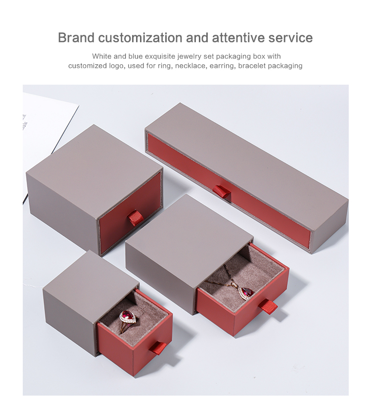 drawer jewelry set box