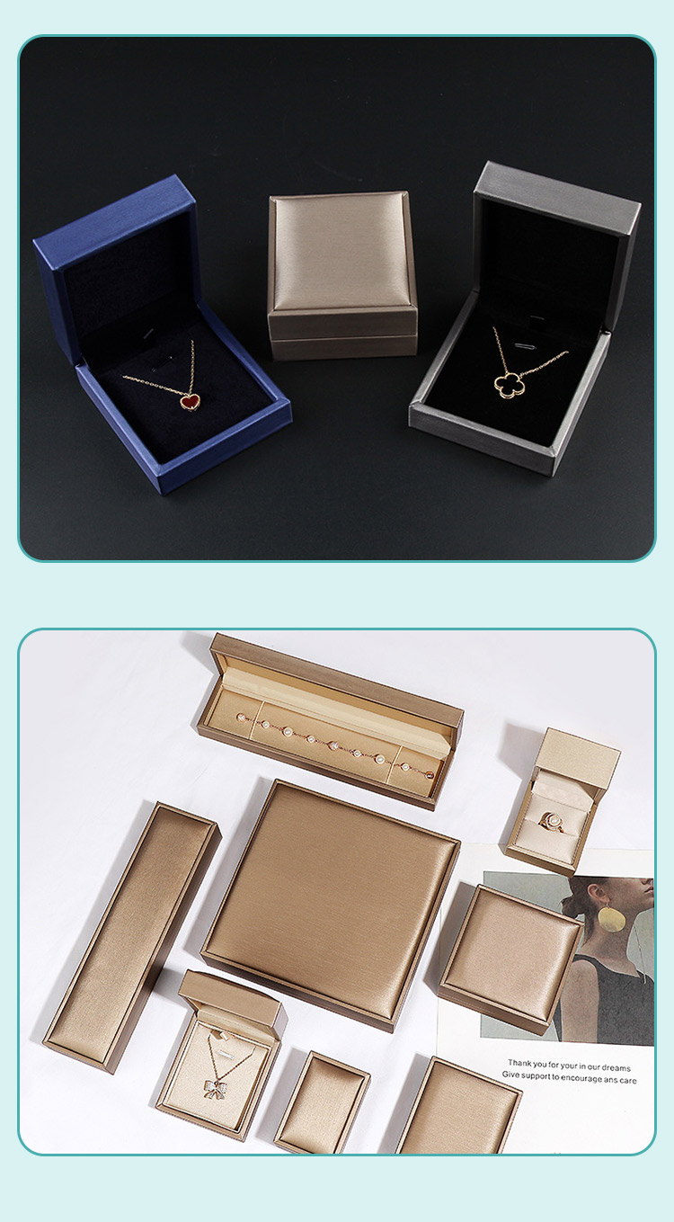 Custom Luxury Leather Necklace Ring Earrings Bracelet Jewellery Box - Annaigee 12