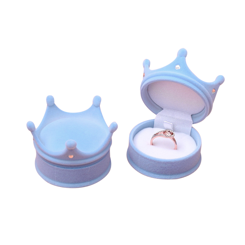 Manufacturer Customized Foam Insert Sea Shell Shape Velvet Earrings Necklace Ring Case Gift Storage Display Jewelry Box