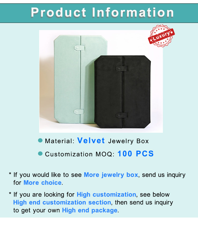 Italianate Custom Double Door Style Velvet Jewelry Box Design - Annaigee 8