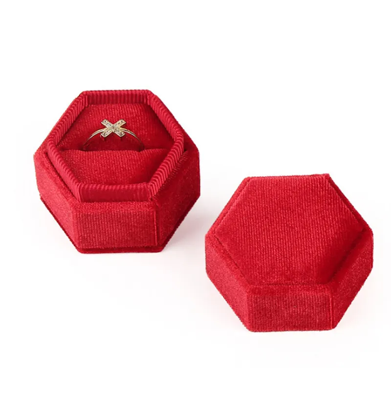 Custom green velvet ring box Supplier Manufacturer | Annaigee 2