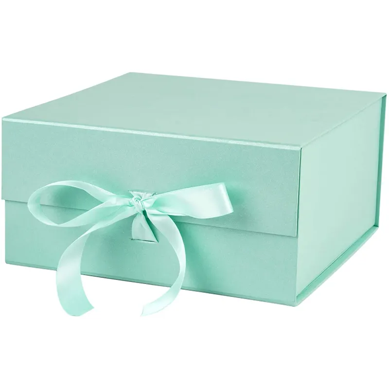 Cardboard Box Packaging Custom Magnetic Gift Box With Ribbon - Annaigee 1