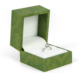 Wholesale Custom Logo Special Design Travel Portable Jewelry Storage Pendant Necklace Box Organizer Green Jewelry Box