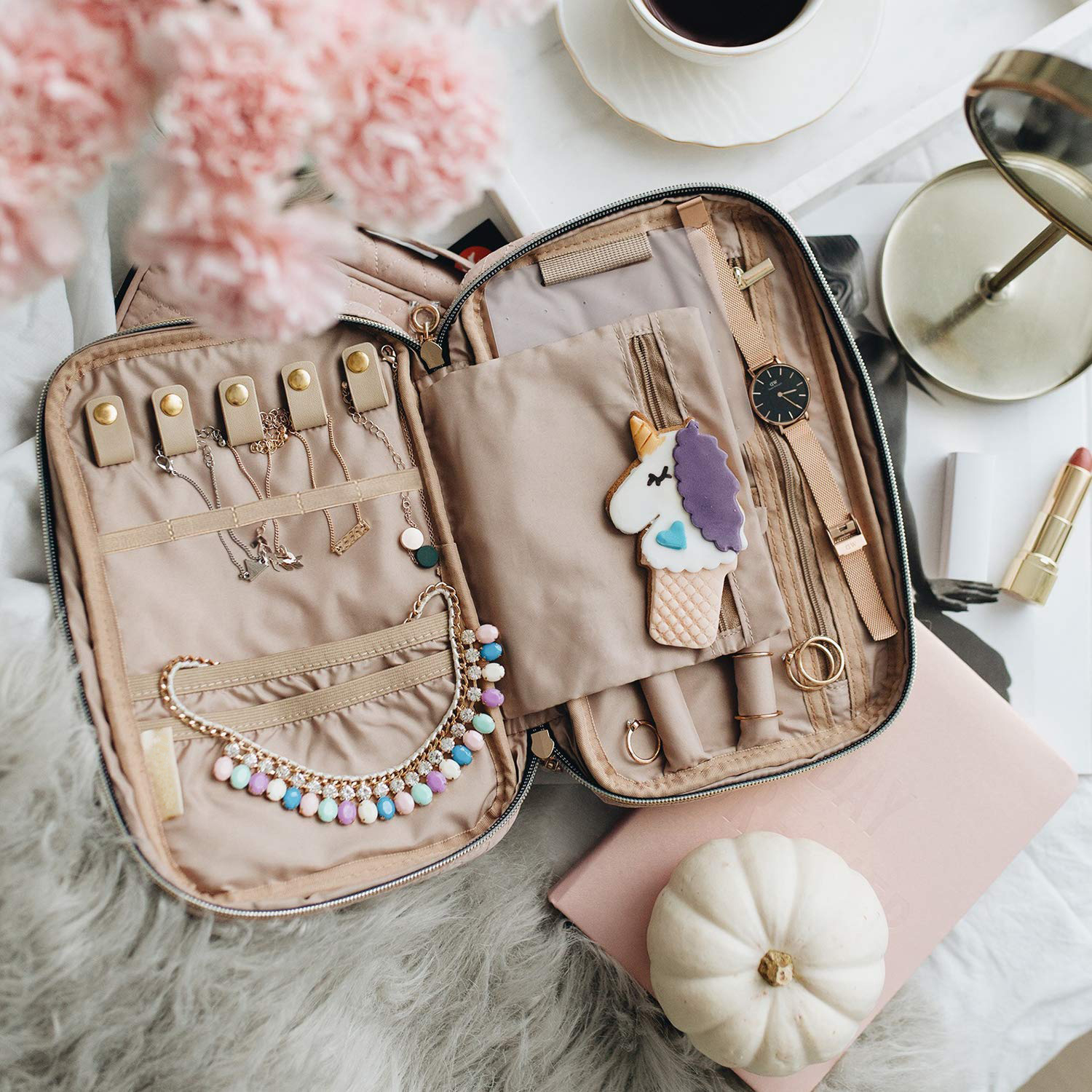 Hot Sell Travel Jewellery Organizer Storage Bag Roll Wholesale - Annaigee 12