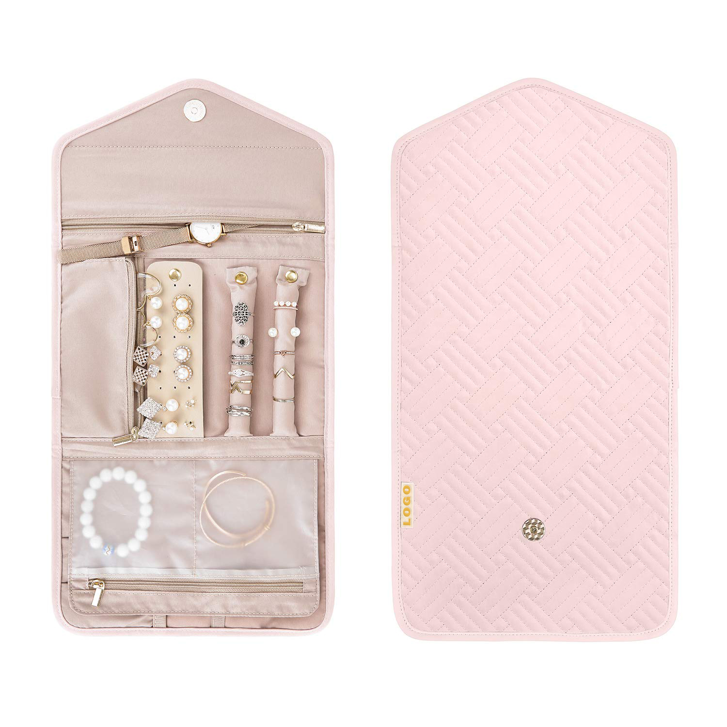 Cost-effectiveness Custom Travel Jewelry Roll Travel Bag Wholesale - Annaigee 10