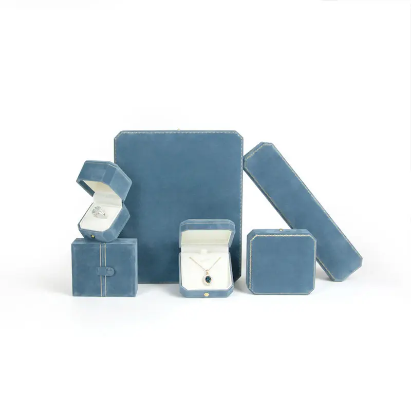 Best blue velvet ring box Supplier | Annaigee 2