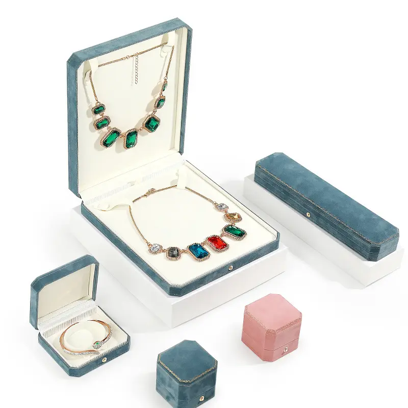 Best blue velvet ring box Supplier | Annaigee 5