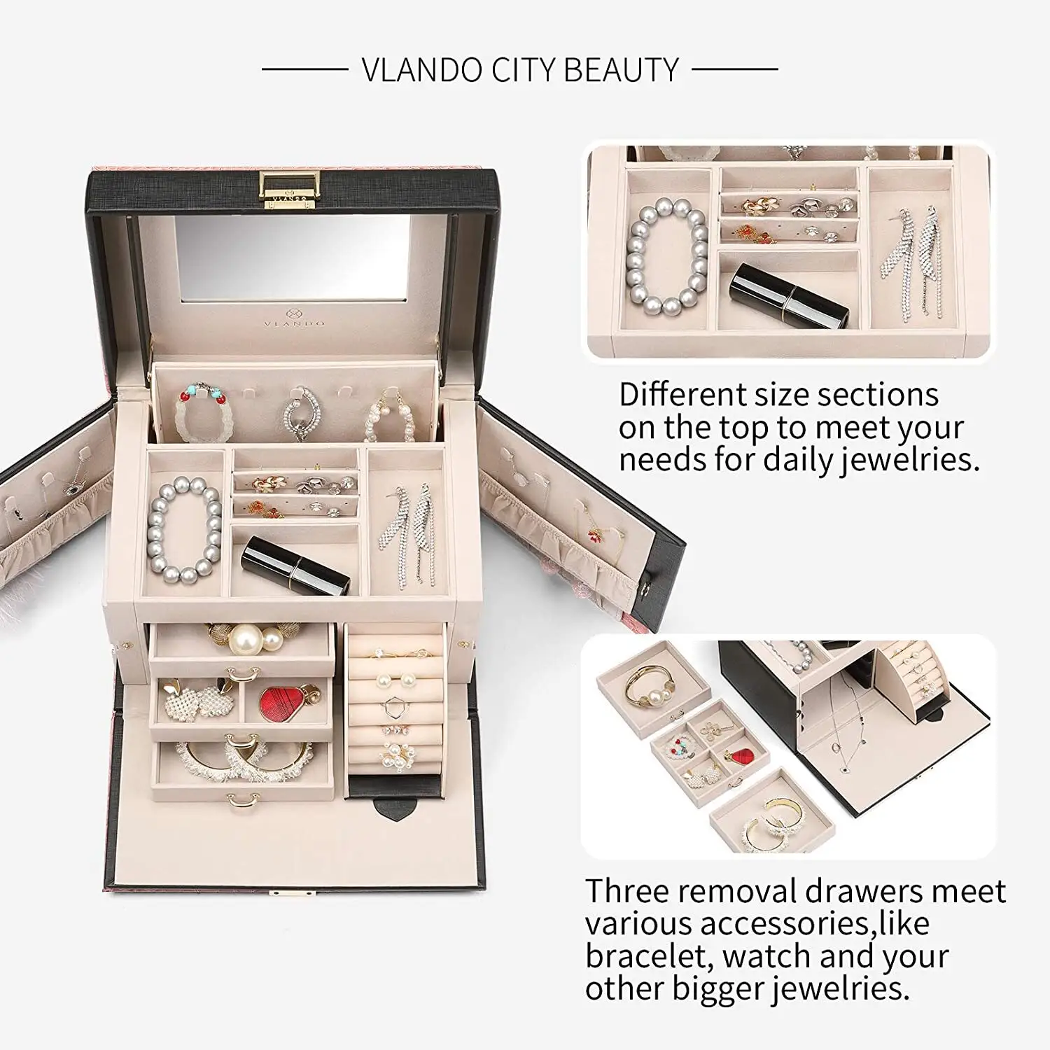 small leather travel jewelry case at Wholesale Prices | Annaigee 5