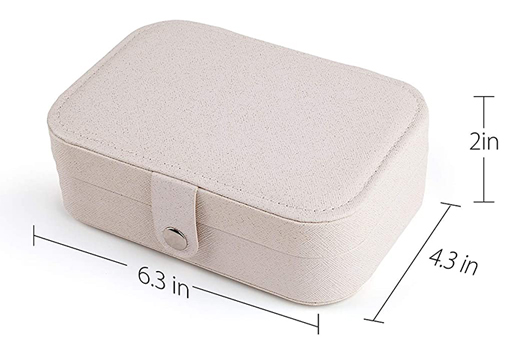 Custom Logo Small Multifunction Travel Jewelry packaging Box Pu Leather Earring Jewelry Storage Travel Jewelry Boxes