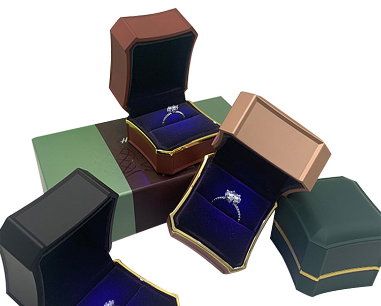 Annaigee - Custom Unique Shape Design Ring Pendant Packaging Gift LED Light Jewelry Box Top Sales 10
