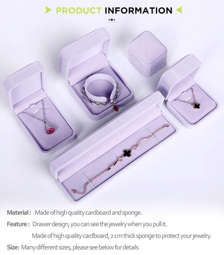 Velvet Inside Cheap Wholesale Paper Printed Custom Logo Jewellery Boxes Jewelry Packaging Box
