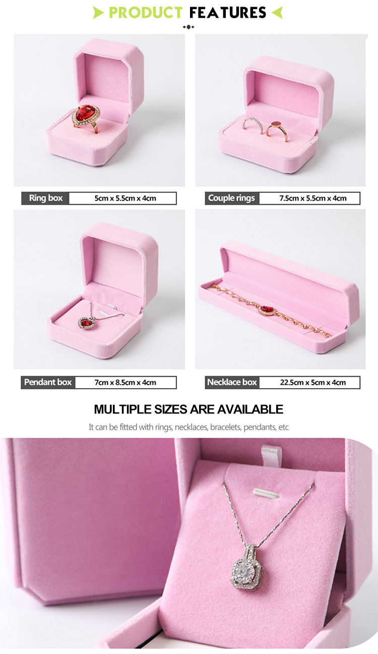 Velvet Inside Cheap Wholesale Paper Printed Custom Logo Jewellery Boxes Jewelry Packaging Box