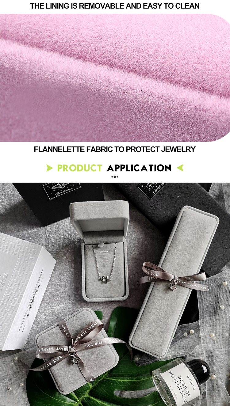 Velvet Inside Cheap Wholesale Paper Printed Custom Logo Jewellery Boxes Jewelry Packaging Box