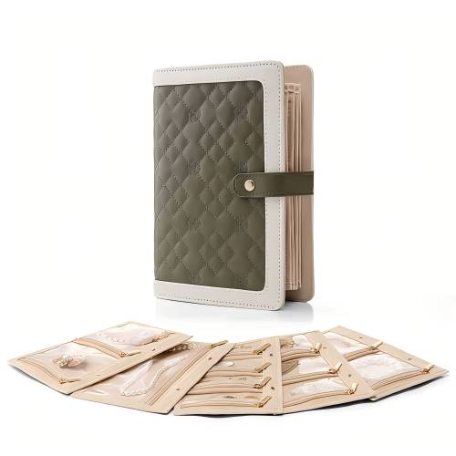 Olive Green Portable Jewelry Organizer Bags