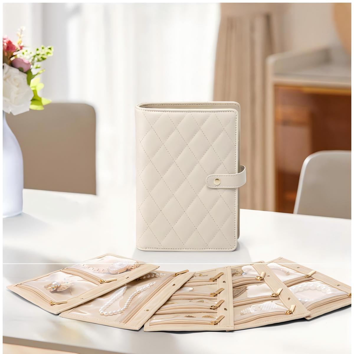 Leather jewelry bags for travel