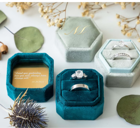 Custom Jewelry Box Ideas for Wedding and Engagement 1