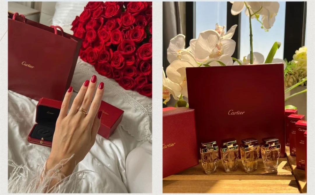 Cartier Red: Burns like a passionate flame, deep and full of vitality, exuding a luxurious atmosphere that is mesmerizing. Whether in Cartiers jewelry, watches, leather goods, or accessories, Cartier red is one of the brands iconic colors. Adorning Cartiers red jewelry feels like carrying glory and heritage, a color highly revered in the fashion world, representing Cartiers classic elegance.