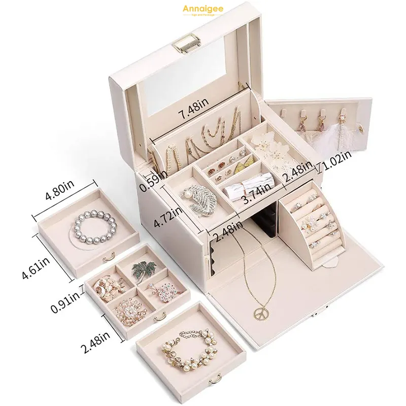 small leather travel jewelry case at Wholesale Prices | Annaigee 1