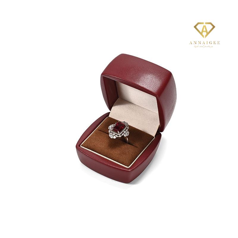 leather ring box