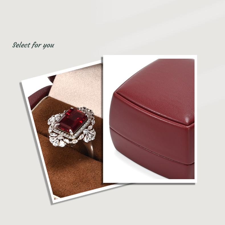 red leather ring box