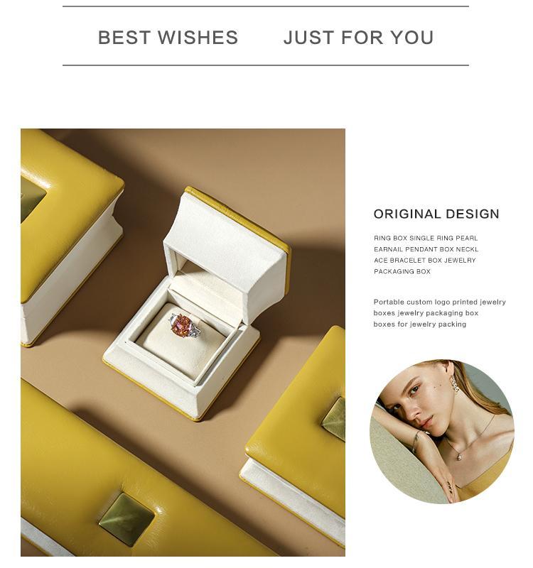 Signature yellow leather texture on Middle Eastern luxury jewelry box