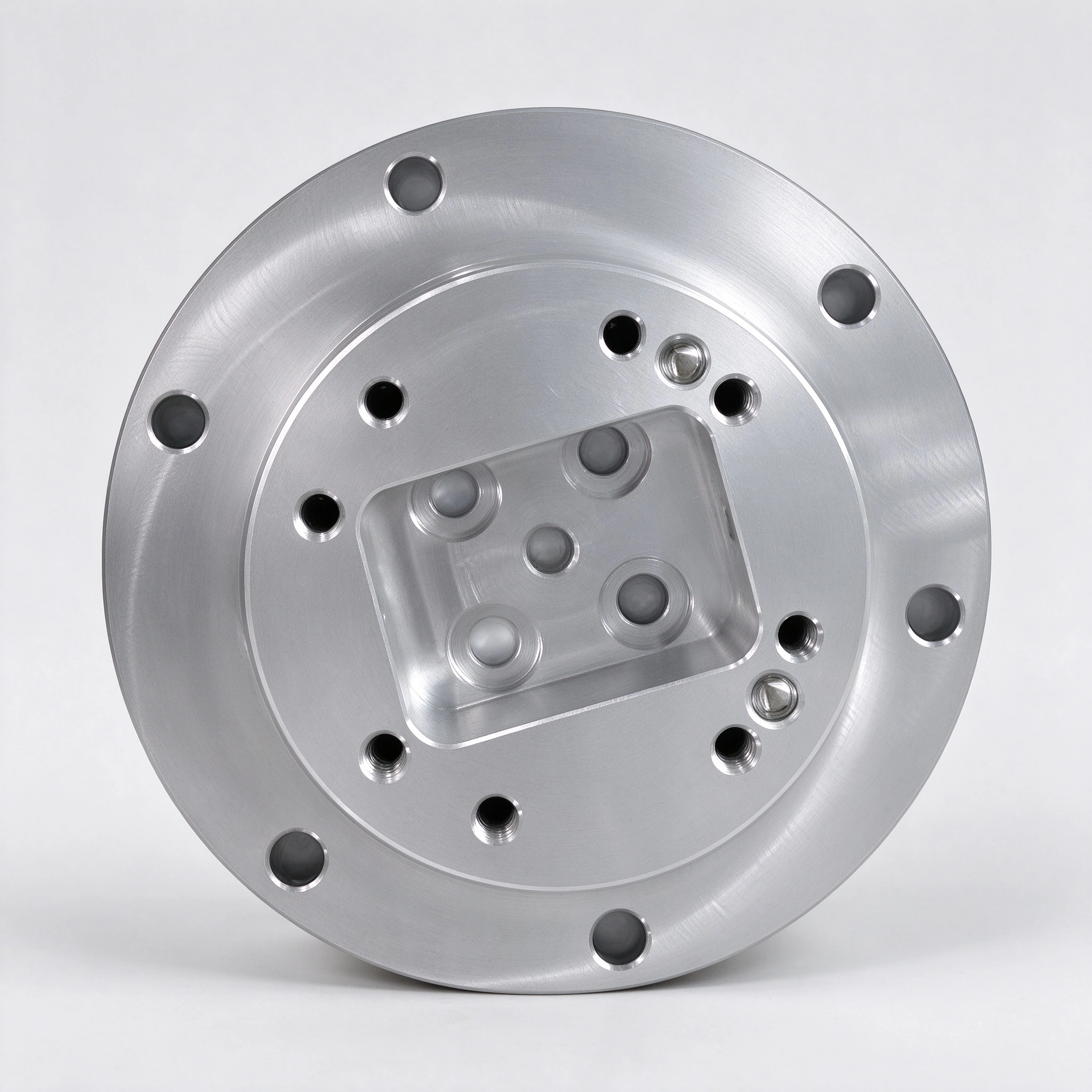 Custom 5 Axis CNC Machining 2A12-T4 Aluminum Alloy Flange, Precision Mechanical Parts 1